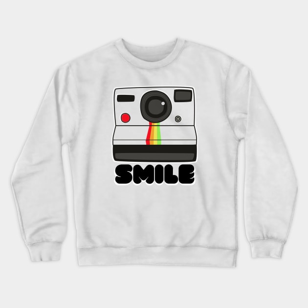 Instant Camera Smiles for the 70s and 80s Crewneck Sweatshirt by Contentarama